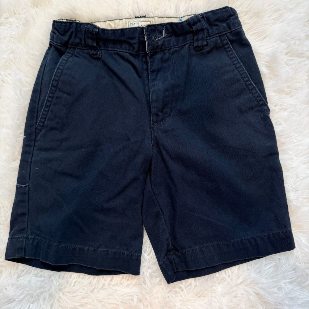 Navy Chino Shorts Boys Size 6 Adjustable Waist School Uniform Classic